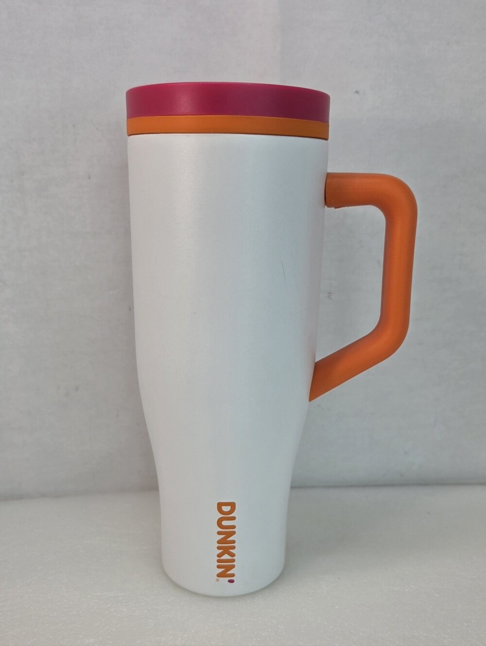 Dunkin Donuts Travel Stainless Steel Large 32oz Hot Cold Tumbler With Handle